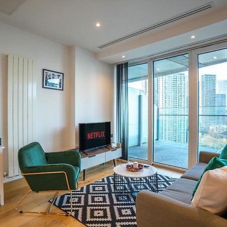 Canary Wharf Luxury Flat W/ View & Terrace Londra Esterno foto